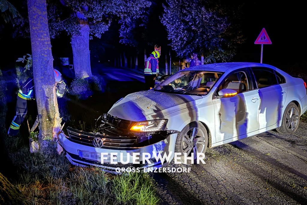 T1 Auto gegen Baum