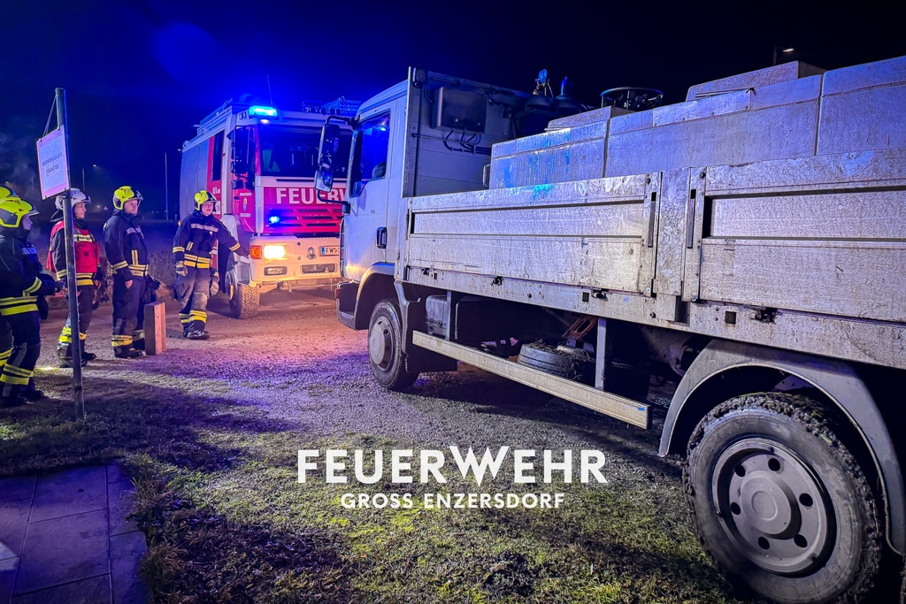 Fischtankfahrzeug festgefahren