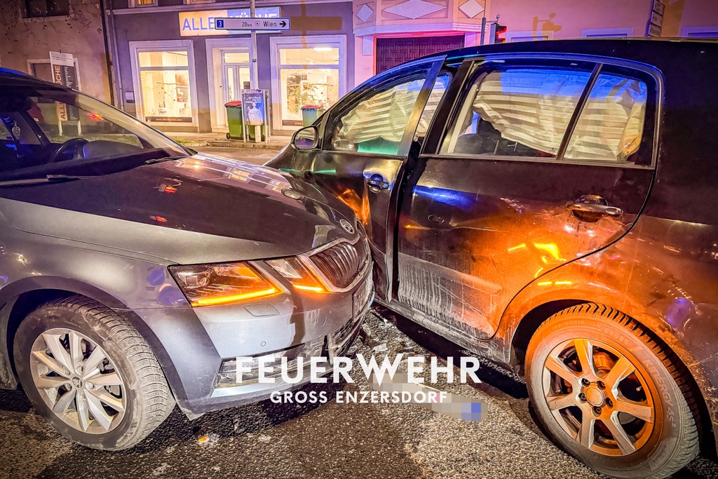 Unfall im Kreuzungsbereich