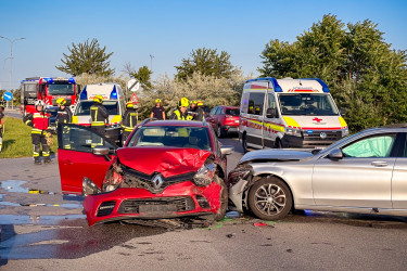 Verkehrsunfall auf Kreuzung