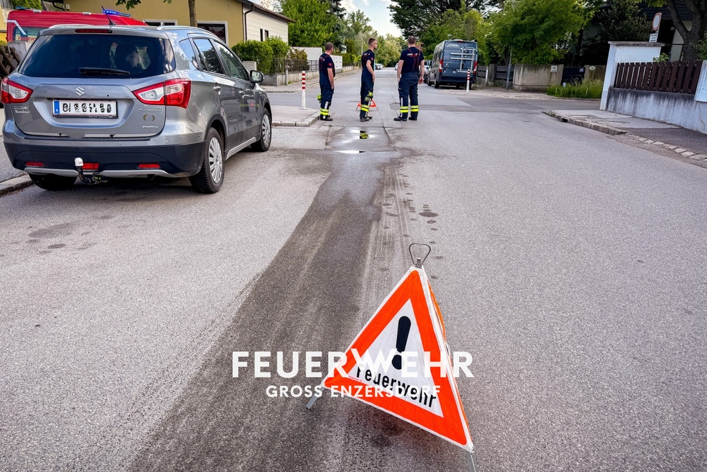 S1 Treibstofflacke im Kreuzungsbereich