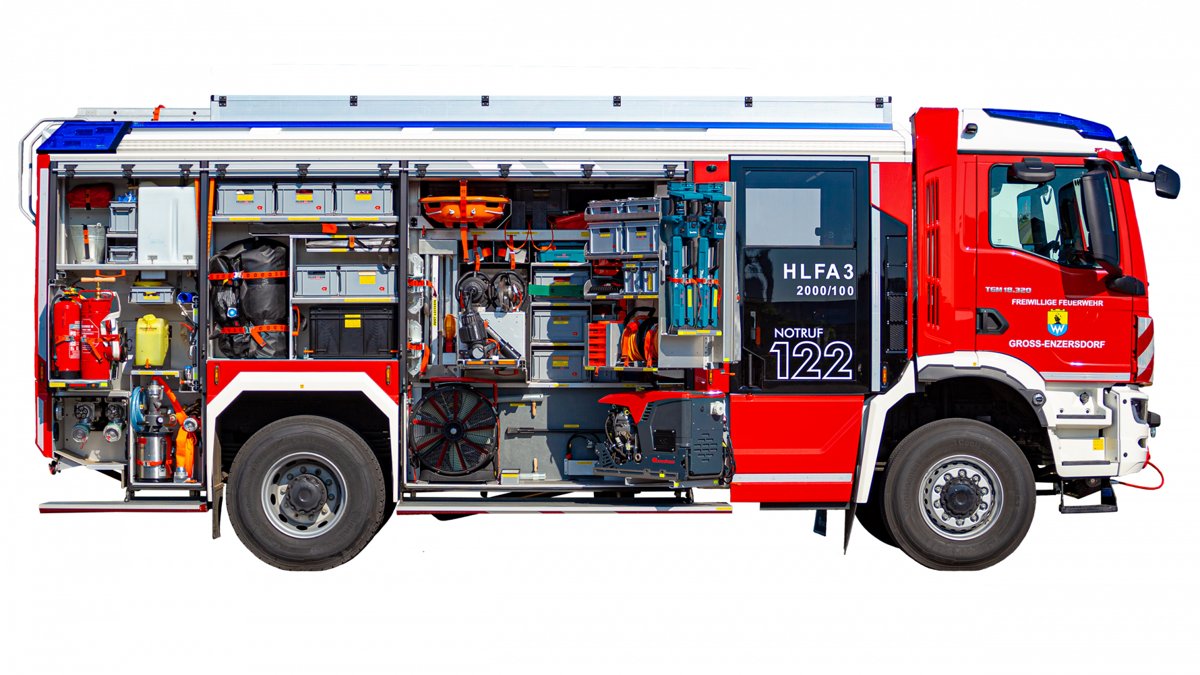 HLFA 3 2000 / 100 - geöffnete Gerätefach